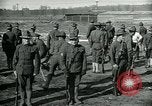 Image of British officer and soldier engage US troops in bayonet drill France, 1917, second 12 stock footage video 65675069496