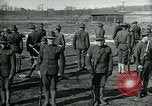 Image of British officer and soldier engage US troops in bayonet drill France, 1917, second 15 stock footage video 65675069496
