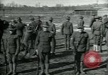 Image of British officer and soldier engage US troops in bayonet drill France, 1917, second 16 stock footage video 65675069496