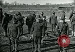 Image of British officer and soldier engage US troops in bayonet drill France, 1917, second 17 stock footage video 65675069496