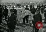 Image of British officer and soldier engage US troops in bayonet drill France, 1917, second 20 stock footage video 65675069496