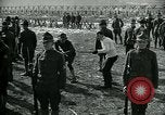 Image of British officer and soldier engage US troops in bayonet drill France, 1917, second 21 stock footage video 65675069496