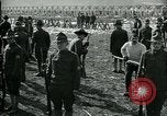 Image of British officer and soldier engage US troops in bayonet drill France, 1917, second 23 stock footage video 65675069496