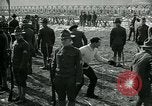 Image of British officer and soldier engage US troops in bayonet drill France, 1917, second 24 stock footage video 65675069496