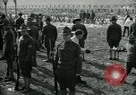 Image of British officer and soldier engage US troops in bayonet drill France, 1917, second 25 stock footage video 65675069496