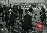 Image of British officer and soldier engage US troops in bayonet drill France, 1917, second 26 stock footage video 65675069496