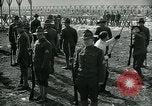 Image of British officer and soldier engage US troops in bayonet drill France, 1917, second 27 stock footage video 65675069496