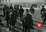 Image of British officer and soldier engage US troops in bayonet drill France, 1917, second 30 stock footage video 65675069496