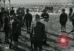 Image of British officer and soldier engage US troops in bayonet drill France, 1917, second 31 stock footage video 65675069496