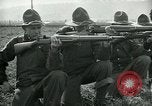 Image of British officer and soldier engage US troops in bayonet drill France, 1917, second 36 stock footage video 65675069496