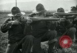Image of British officer and soldier engage US troops in bayonet drill France, 1917, second 38 stock footage video 65675069496