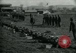 Image of British officer and soldier engage US troops in bayonet drill France, 1917, second 39 stock footage video 65675069496