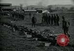 Image of British officer and soldier engage US troops in bayonet drill France, 1917, second 40 stock footage video 65675069496
