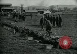 Image of British officer and soldier engage US troops in bayonet drill France, 1917, second 42 stock footage video 65675069496
