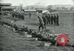 Image of British officer and soldier engage US troops in bayonet drill France, 1917, second 49 stock footage video 65675069496