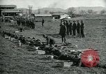 Image of British officer and soldier engage US troops in bayonet drill France, 1917, second 51 stock footage video 65675069496