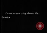 Image of US Army forces shipping out to France in World War 1 Newport News Virginia USA, 1918, second 35 stock footage video 65675069500