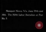 Image of US Troops going to France World War 1 Newport News Virginia USA, 1918, second 3 stock footage video 65675069501
