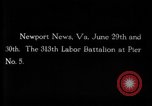 Image of US Troops going to France World War 1 Newport News Virginia USA, 1918, second 5 stock footage video 65675069501
