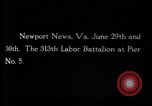 Image of US Troops going to France World War 1 Newport News Virginia USA, 1918, second 7 stock footage video 65675069501