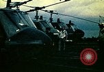 Image of VNAF helicopters on USS Midway during evacuation from Saigon South China Sea, 1975, second 29 stock footage video 65675069509