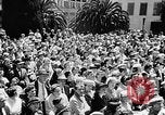 Image outdoor fashion show San Francisco California USA, 1957, de la seconde 35 séquences d'archives historiques vidéo 65675069540