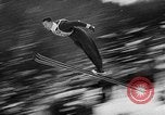 Image of International Ski Jumping Competition Bavaria Germany, 1957, second 20 stock footage video 65675069552