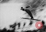 Image of International Ski Jumping Competition Bavaria Germany, 1957, second 22 stock footage video 65675069552