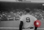 Image of Mickey Mantle and Ted Williams for batting title New York City USA, 1957, second 15 stock footage video 65675069559
