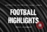 Image of Notre Dame upsets Oklahoma in 7-0 football victory Norman Oklahoma USA, 1957, second 1 stock footage video 65675069560