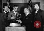 Image of Notre Dame upsets Oklahoma in 7-0 football victory Norman Oklahoma USA, 1957, second 18 stock footage video 65675069560