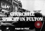 Immagine di Winston Churchill visite Westminster College Fulton Missouri USA, 1946, secondo 10 filmato di repertorio 65675069604