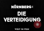 Image crime de guerre cliniques Nuremberg ALLEMAGNE, 1946, de la seconde 3 séquences d'archives historiques vidéo 65675069605