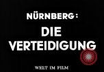 Image crime de guerre cliniques Nuremberg ALLEMAGNE, 1946, de la seconde 7 séquences d'archives historiques vidéo 65675069605