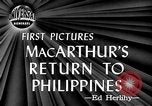 Image of General Douglas MacArthur aboard the USS Nashville (CL-43)  Leyte Philippines, 1944, second 3 stock footage video 65675069636