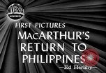 Image of General Douglas MacArthur aboard the USS Nashville (CL-43)  Leyte Philippines, 1944, second 4 stock footage video 65675069636