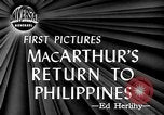 Image of General Douglas MacArthur aboard the USS Nashville (CL-43)  Leyte Philippines, 1944, second 6 stock footage video 65675069636