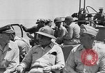 Image of General Douglas MacArthur aboard the USS Nashville (CL-43)  Leyte Philippines, 1944, second 16 stock footage video 65675069636