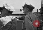 Image of General Douglas MacArthur aboard the USS Nashville (CL-43)  Leyte Philippines, 1944, second 30 stock footage video 65675069636