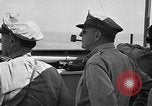 Image of General Douglas MacArthur aboard the USS Nashville (CL-43)  Leyte Philippines, 1944, second 32 stock footage video 65675069636
