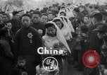 Image of mass Chinese wedding Shanghai China, 1948, second 1 stock footage video 65675069641