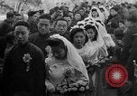 Image of mass Chinese wedding Shanghai China, 1948, second 5 stock footage video 65675069641