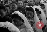 Image of mass Chinese wedding Shanghai China, 1948, second 6 stock footage video 65675069641