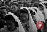 Image of mass Chinese wedding Shanghai China, 1948, second 7 stock footage video 65675069641