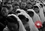Image of mass Chinese wedding Shanghai China, 1948, second 9 stock footage video 65675069641