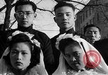 Image of mass Chinese wedding Shanghai China, 1948, second 52 stock footage video 65675069641