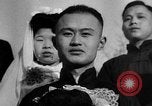 Image of mass Chinese wedding Shanghai China, 1948, second 58 stock footage video 65675069641