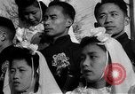 Image of mass Chinese wedding Shanghai China, 1948, second 59 stock footage video 65675069641