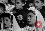 Image of mass Chinese wedding Shanghai China, 1948, second 61 stock footage video 65675069641
