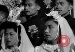 Image of mass Chinese wedding Shanghai China, 1948, second 62 stock footage video 65675069641